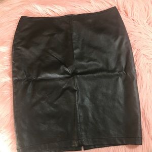 New York and Company faux Leather Skirt